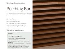 Tablet Screenshot of perchingbar.com